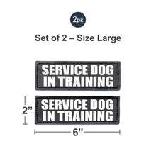 Load image into Gallery viewer, Velcro Patches for Harness - Service Dog, Emotional Support, In Training, Service Dog In Training, and Therapy Dog Patches, by Industrial Puppy