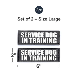 Velcro Patches for Harness - Service Dog, Emotional Support, In Training, Service Dog In Training, and Therapy Dog Patches, by Industrial Puppy
