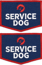 Load image into Gallery viewer, Industrial Puppy Embroidered Service Dog Patch with Hook and Loop Backing and Reflective Lettering - Quality Service Dog Embroidered Patches for Working Dog Harnesses - Set of 2 Service Dog Patches