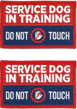 Load image into Gallery viewer, Industrial Puppy Embroidered Service Dog in Training Patches with Hook and Loop Backing - Service Dog Patch for Service Dog in Training Vests - Quality in Training Dog Patch for Working Dog