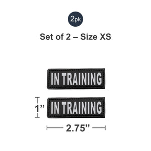Velcro Patches for Harness - Service Dog, Emotional Support, In Training, Service Dog In Training, and Therapy Dog Patches, by Industrial Puppy
