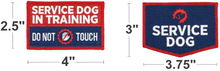 Load image into Gallery viewer, Industrial Puppy Embroidered Service Dog Patch Set of 5 Patches with Hook and Loop Backing - Service Dog Patches, Service Dog in Training Patch, Do Not Pet Patch, Do Not Separate, No Touch Patches
