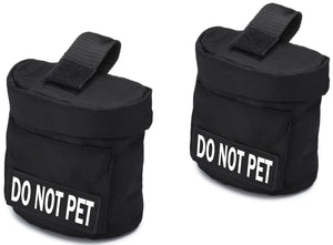 Removable Dog Backpack with 2 Reflective Velcro Patches, by Industrial Puppy