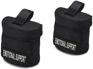 Removable Dog Backpack with 2 Reflective Velcro Patches, by Industrial Puppy