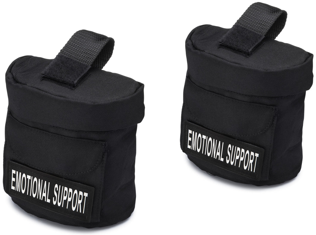 Removable Dog Backpack with 2 Reflective Velcro Patches, by Industrial Puppy