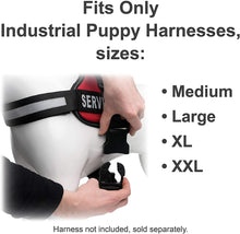 Load image into Gallery viewer, Dog Harness Chest Strap Extender for Industrial Puppy Harness - Service Dog Vest, Therapy Dog Vest, Emotional Support Dog Vest, and others - Add up to 10&quot; to Girth Strap
