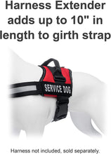 Load image into Gallery viewer, Dog Harness Chest Strap Extender for Industrial Puppy Harness - Service Dog Vest, Therapy Dog Vest, Emotional Support Dog Vest, and others - Add up to 10&quot; to Girth Strap

