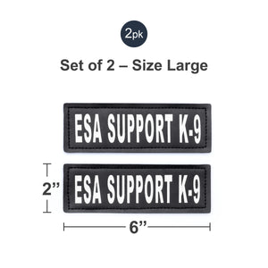 Velcro Patches for Harness - Service Dog, Emotional Support, In Training, Service Dog In Training, and Therapy Dog Patches, by Industrial Puppy