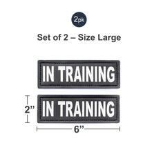 Load image into Gallery viewer, Velcro Patches for Harness - Service Dog, Emotional Support, In Training, Service Dog In Training, and Therapy Dog Patches, by Industrial Puppy
