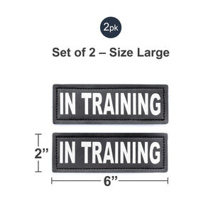 Velcro Patches for Harness - Service Dog, Emotional Support, In Training, Service Dog In Training, and Therapy Dog Patches, by Industrial Puppy