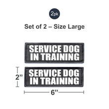 Load image into Gallery viewer, Velcro Patches for Harness - Service Dog, Emotional Support, In Training, Service Dog In Training, and Therapy Dog Patches, by Industrial Puppy
