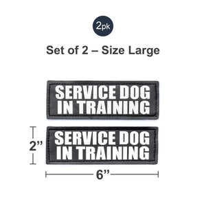Velcro Patches for Harness - Service Dog, Emotional Support, In Training, Service Dog In Training, and Therapy Dog Patches, by Industrial Puppy