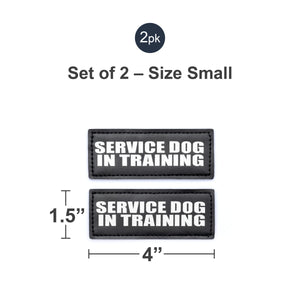 Velcro Patches for Harness - Service Dog, Emotional Support, In Training, Service Dog In Training, and Therapy Dog Patches, by Industrial Puppy