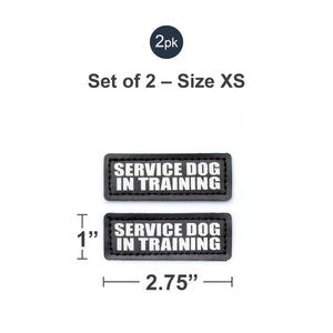 Velcro Patches for Harness - Service Dog, Emotional Support, In Training, Service Dog In Training, and Therapy Dog Patches, by Industrial Puppy