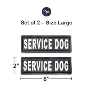 Velcro Patches for Harness - Service Dog, Emotional Support, In Training, Service Dog In Training, and Therapy Dog Patches, by Industrial Puppy