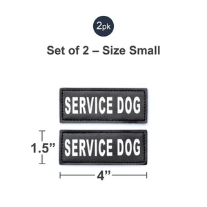 Velcro Patches for Harness - Service Dog, Emotional Support, In Training, Service Dog In Training, and Therapy Dog Patches, by Industrial Puppy