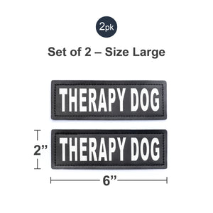 Velcro Patches for Harness - Service Dog, Emotional Support, In Training, Service Dog In Training, and Therapy Dog Patches, by Industrial Puppy