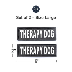 Velcro Patches for Harness - Service Dog, Emotional Support, In Training, Service Dog In Training, and Therapy Dog Patches, by Industrial Puppy
