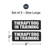 Load image into Gallery viewer, Velcro Patches for Harness - Service Dog, Emotional Support, In Training, Service Dog In Training, and Therapy Dog Patches, by Industrial Puppy
