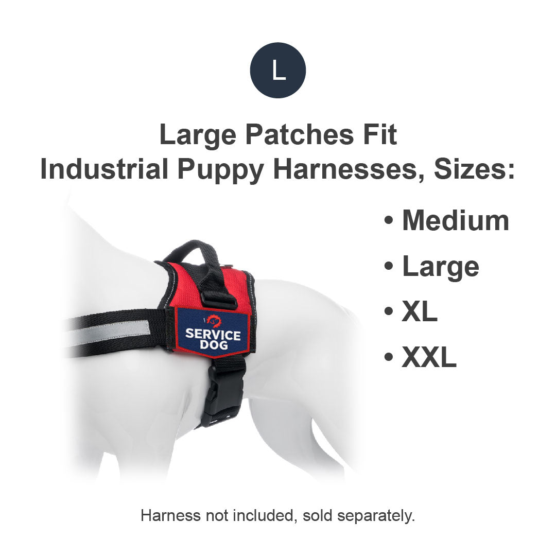 Dog Work Pet Dog Harness Patch Variety of Embroidery Service Guide Dog Hook  and Loop Chapter