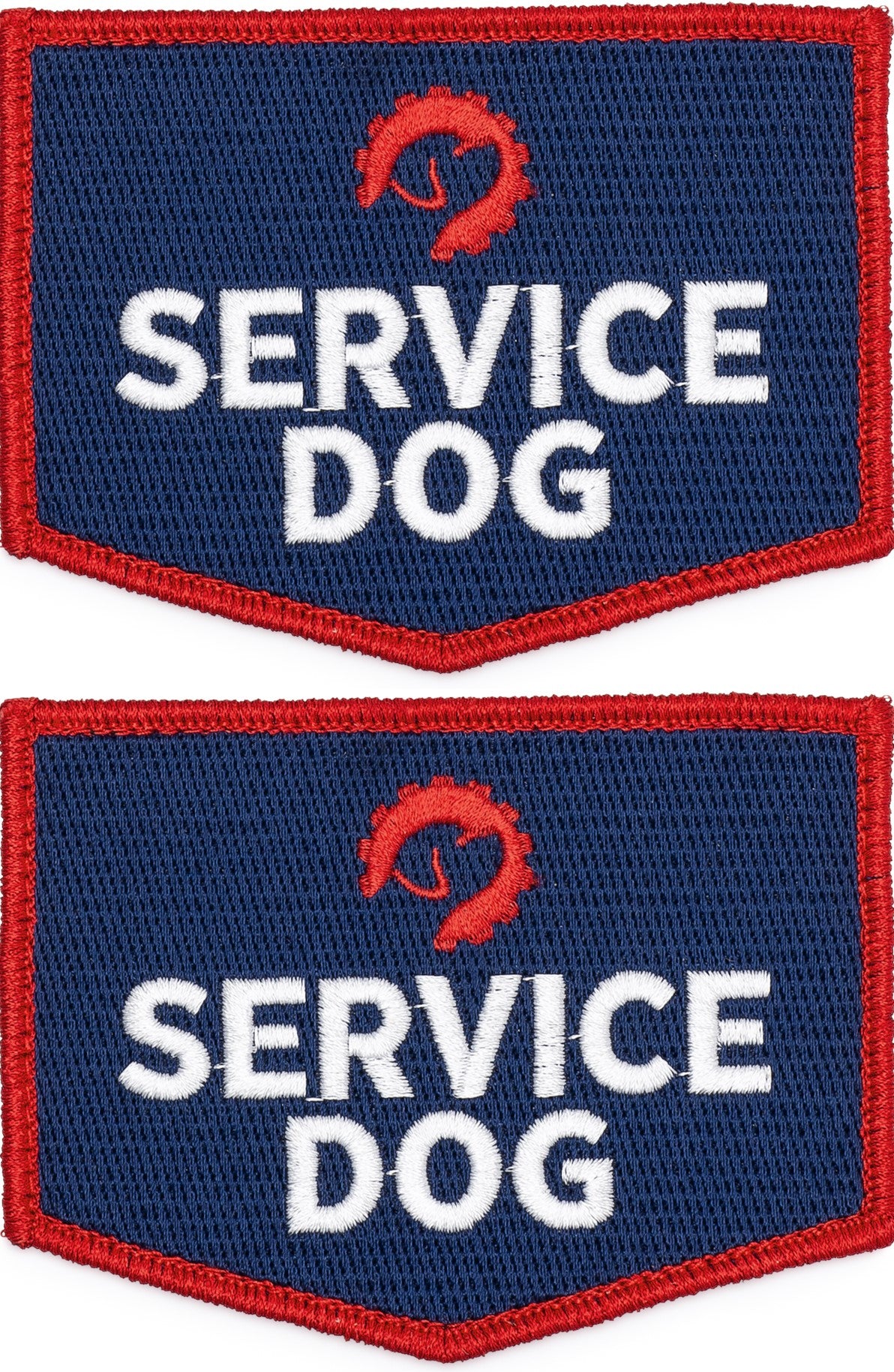 Industrial Puppy Service Dog in Training Patch with Hook Back and Reflective Lettering for Service Dog in Training Vests (Service Dog in Train