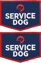 Load image into Gallery viewer, Industrial Puppy Embroidered Service Dog Patch with Hook and Loop Backing and Reflective Lettering - Quality Service Dog Embroidered Patches for Working Dog Harnesses - Set of 2 Service Dog Patches
