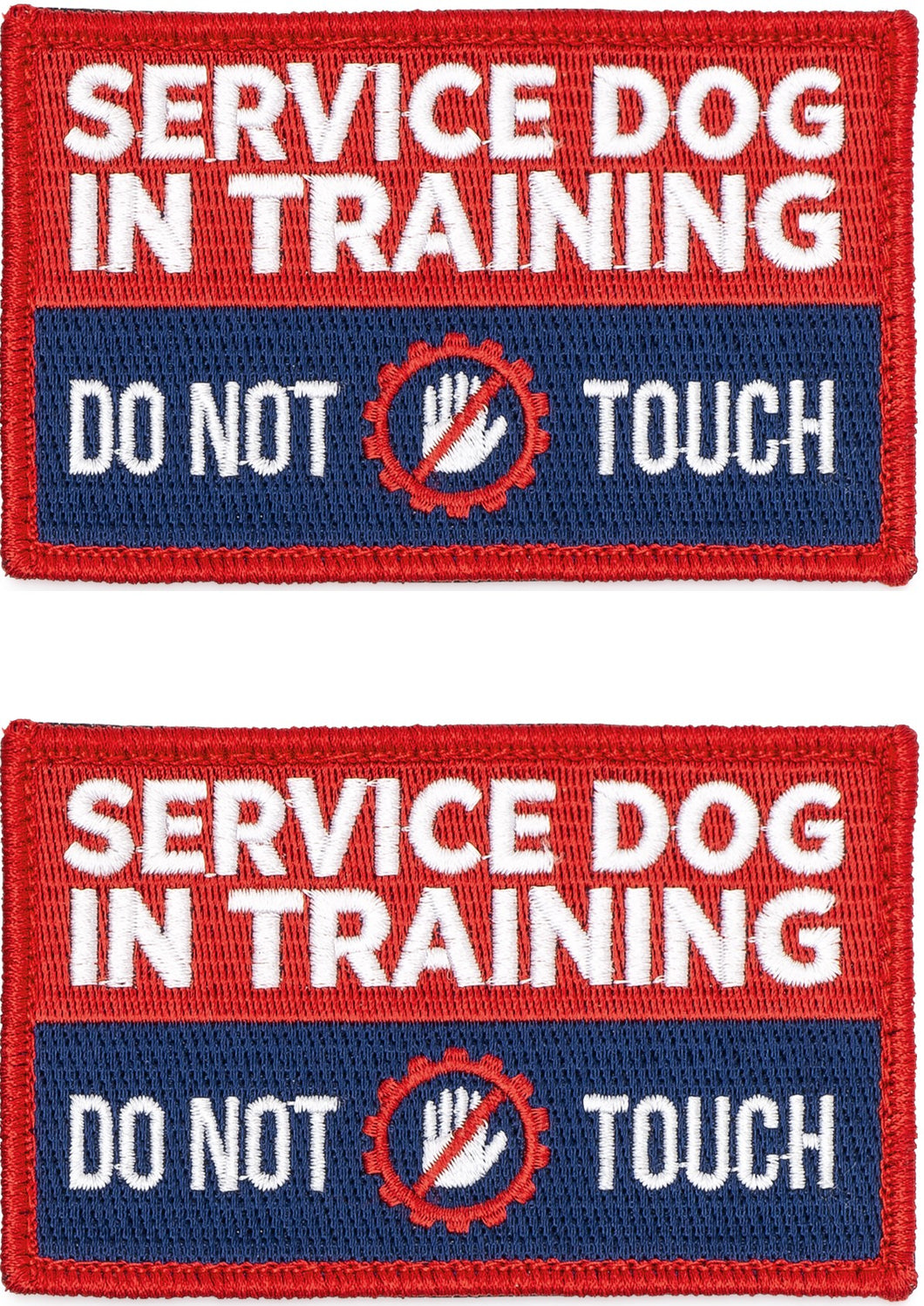 Industrial Puppy Embroidered Service Dog in Training Patches with Hook and Loop Backing - Service Dog Patch for Service Dog in Training Vests - Quality in Training Dog Patch for Working Dog