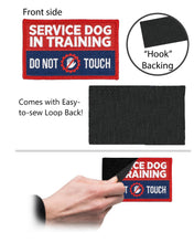 Load image into Gallery viewer, Industrial Puppy Embroidered Service Dog in Training Patches with Hook and Loop Backing - Service Dog Patch for Service Dog in Training Vests - Quality in Training Dog Patch for Working Dog

