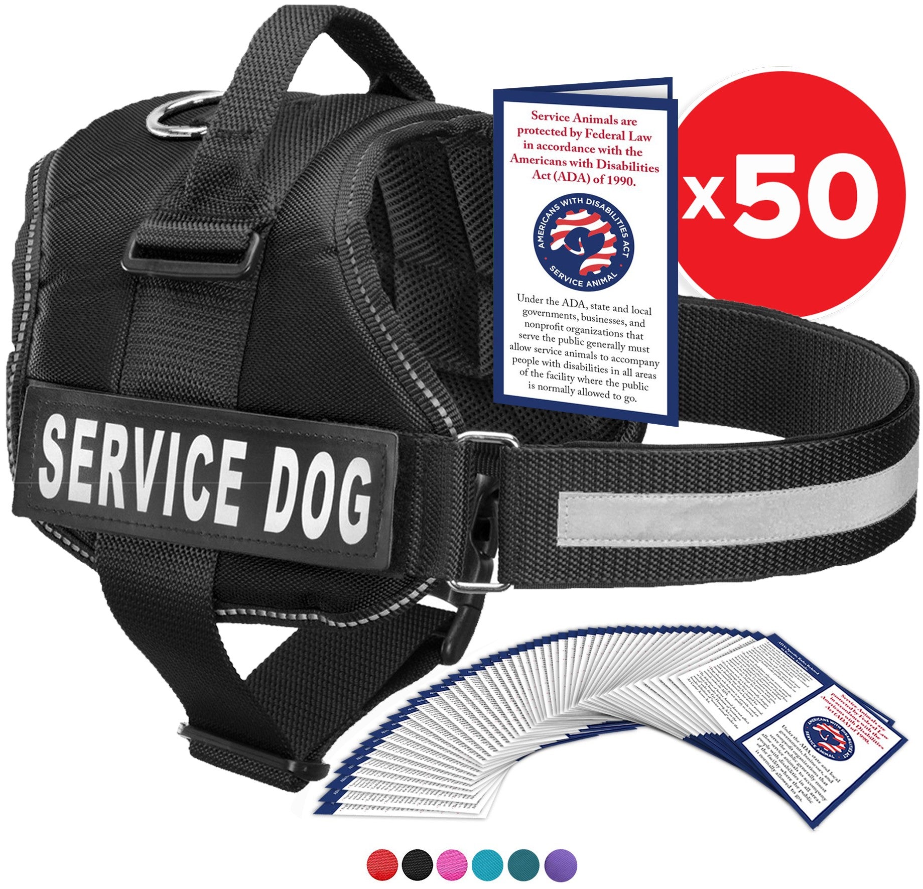 Service Dog Vest Harness, Service Animal Vest with 2 Reflective SERVI –  Industrial Puppy