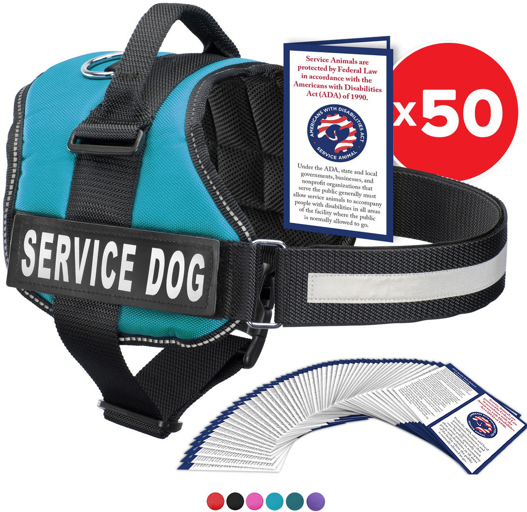 Service Dog Vest Harness, Service Animal Vest with 2 Reflective 